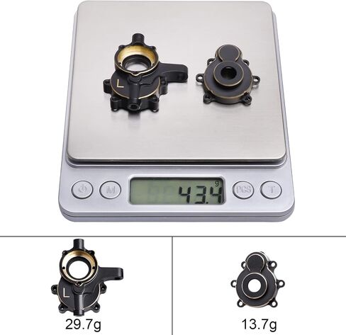 Hobbypark Front Brass Portal Covers Housings & Steering Knuckles Weights (Inner & Outer) Heavy Duty for Redcat Gen8 Scout II Upgrades Parts fit V2 V1 Axe in Saudi Arabia