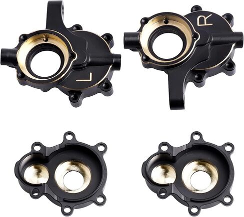 Hobbypark Front Brass Portal Covers Housings & Steering Knuckles Weights (Inner & Outer) Heavy Duty for Redcat Gen8 Scout II Upgrades Parts fit V2 V1 Axe in Saudi Arabia