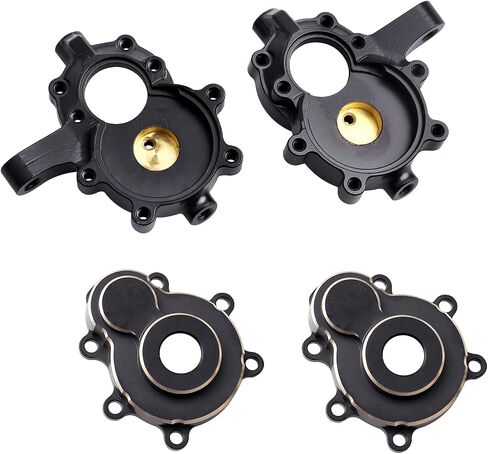 Hobbypark Front Brass Portal Covers Housings & Steering Knuckles Weights (Inner & Outer) Heavy Duty for Redcat Gen8 Scout II Upgrades Parts fit V2 V1 Axe in Saudi Arabia