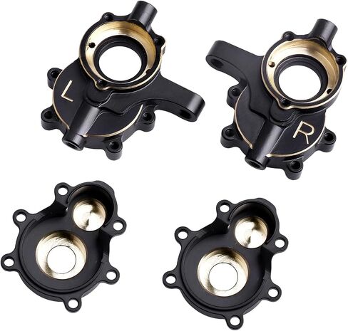 Hobbypark Front Brass Portal Covers Housings & Steering Knuckles Weights (Inner & Outer) Heavy Duty for Redcat Gen8 Scout II Upgrades Parts fit V2 V1 Axe in Saudi Arabia