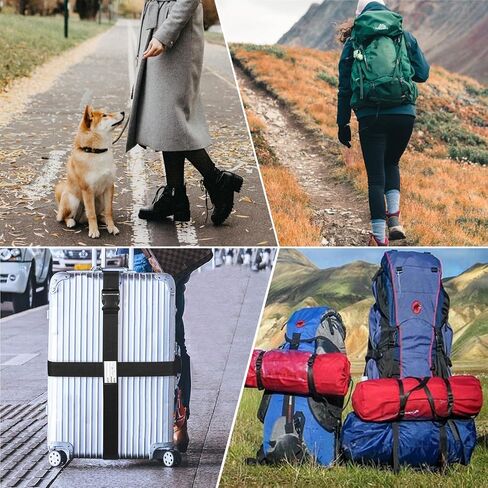 مجموعة مشابك إبزيم سريعة الفك من CooBigo مقاس 1 بوصة، مشبك مشبك بلاستيكي مقاس 1 بوصة مزدوج قابل للتعديل بدون خياطة لاستبدال إبزيم حقيبة الظهر، مشبك مقاس 1 بوصة 10 قطع + شريحة ثلاثية الانزلاق 20 قطعة in Kuwait
