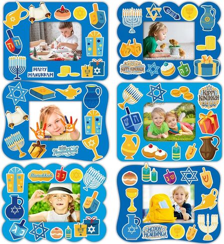 30 حزمة من مجموعات أدوات إطار صورة عيد الميلاد للأطفال لقضاء العطلات DIY الحرفية حلوى الزنجبيل وسانتا الرنة عيد الميلاد فن لصالح أنشطة الألعاب في الفصل الدراسي المنزلي in Kuwait