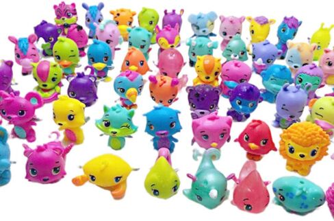 هايستايل مجموعة دمى حيوانات اليفة مصغرة مكونة من 30 قطعة، زينة كعكة انيمي ملونة، مجسمات حيوانات لطيفة من بلاستيك PVC in Kuwait