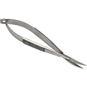 HTS 144C7 4.5" Curved Stainless Steel Squeeze Scissors