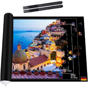 Collectix Premium Felt Puzzle Mat Roll Up for Small Puzzles - Non-Slip and Beautifully Soft - Jigsaw Storage for up to 500 Pieces - Portable Saver, Keeper and Holder in Saudi Arabia