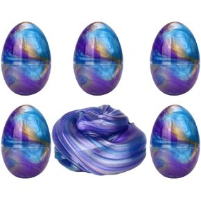Anditoy 5 Pack Slime Eggs Stress Relief Toys Easter Eggs for Kids Boys Girls Christmas Stocking Stuffers Gifts Party Favors (Blue+Purple+Green)