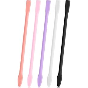 6pcs Silicone Resin Stir Sticks, Gartful Reusable Silicone Stirring Rods, Epoxy Stir Sticks Craft Tools for Mixing Resin, Paint, Liquid, Making Glitter Tumblers, Orange White & Yellow Pink Blue Purple