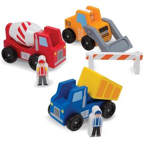 Melissa & Doug Construction Vehicle Wooden Play Set (8 pcs) in Saudi Arabia