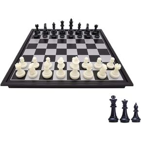 Mini Chess Set, 6.5" Portable Folding Chess Board Magnetic Travel Chess Set for Kids and Adults