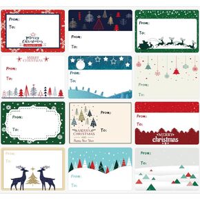 240 قطعة من ملصقات هدايا عيد الميلاد، (3 بوصة × 2 بوصة) علامات عيد الميلاد للهدايا، ملصقات عيد الميلاد، ملصقات ملصقات عيد الميلاد للهدايا، ملصقات مناسبة لعطلات عيد الميلاد، علامات اسم عيد الميلاد in Kuwait