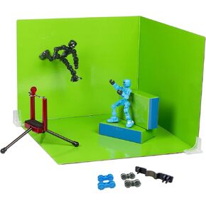 Zing Klikbot Zanimation Studio - Includes 2 Klikbots, Phone Stand/Holder and 2 Sided Backdrop Screen, for Ages 6 and Up in Saudi Arabia
