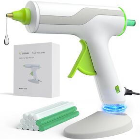 مسدس الغراء الساخن ETOOLAB بالحجم الكامل [تسخين مسبق سريع 100 واط] [قاعدة مغناطيسية]، مسدس غراء مع فوهة مضادة للتنقيط و12 قطعة من أعواد الغراء الساخن (0.43 × 8 بوصة)، مجموعة مسدس الغراء الساخن للإصلاحات المنزلية، والحرف اليدوية، والديكورات in Kuwait