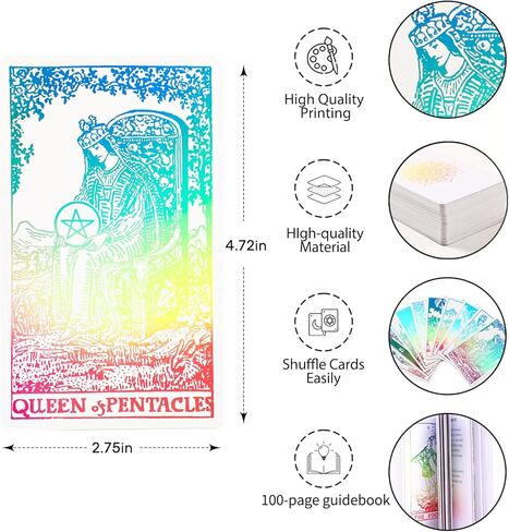 مجموعة بطاقات التارو من سينسيريز مع دليل للمبتدئين، مجموعات بطاقات عتيقة، لعبة فريدة لقراءة الطالع (مجسمة) in Kuwait