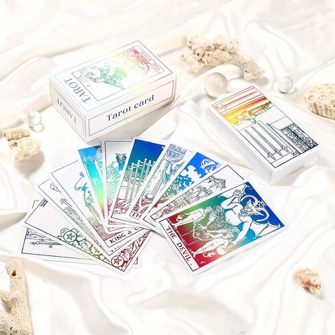 مجموعة بطاقات التارو من سينسيريز مع دليل للمبتدئين، مجموعات بطاقات عتيقة، لعبة فريدة لقراءة الطالع (مجسمة) in Kuwait