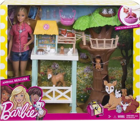 Barbie Doll and Animal Rescue Center with 8 Animals in Saudi Arabia