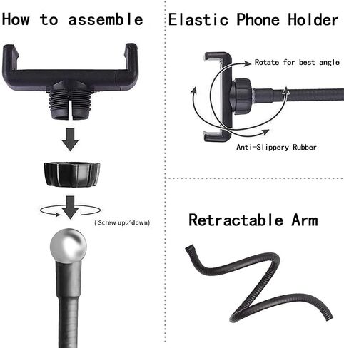 عدسة مكبرة مع ضوء، حلقة ضوء سيلفي مع حامل للهاتف الخلوي، ادوات مكبرة للرسم الماسي خماسي الابعاد، مصباح قراءة بمشبك على ضوء LED، مصباح مكتب بعدسة مكبرة 4 اضعاف in Kuwait