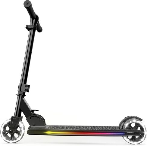 سكوتر جيتسون مارس للأطفال بعجلتين، يتضمن أضواء LED على المقود والجذع والعجلات والسطح، ومقود قابل للتعديل، وفرامل خلفية، وتصميم خفيف الوزن، وآلية سهلة الطي، للأعمار من 5 سنوات فما فوق in Kuwait