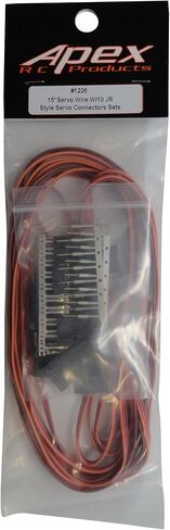 Apex RC Products JR Style Servo Extension Kit W/ 10 Pairs of Connector Plugs & 15' 22Awg Servo Wire 1226 in Saudi Arabia