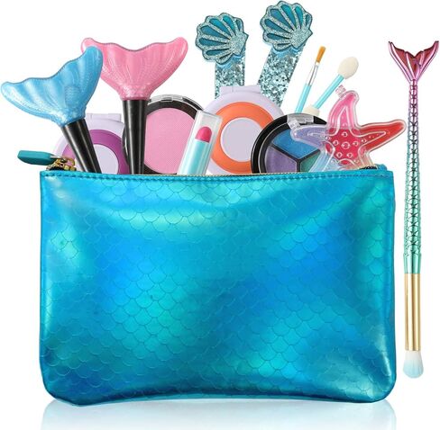 لعبة مستحضرات التجميل للأطفال من توكيا، مجموعة مكياج اللعب التظاهري القابلة للغسل مع حقيبة أنيقة (مجموعة كوميد) in Kuwait