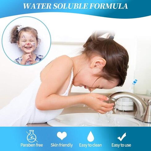 لعبة مستحضرات التجميل للأطفال من توكيا، مجموعة مكياج اللعب التظاهري القابلة للغسل مع حقيبة أنيقة (مجموعة كوميد) in Kuwait