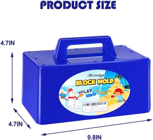 مكعبات بناء حصن الثلج من هوليدي، صانع مكعبات الثلج وقالب قلعة رملية، مجموعات ألعاب الشاطئ والثلج للأطفال، مجموعة ألعاب ممتعة للشتاء والصيف في الهواء الطلق (4 قطع) in Kuwait