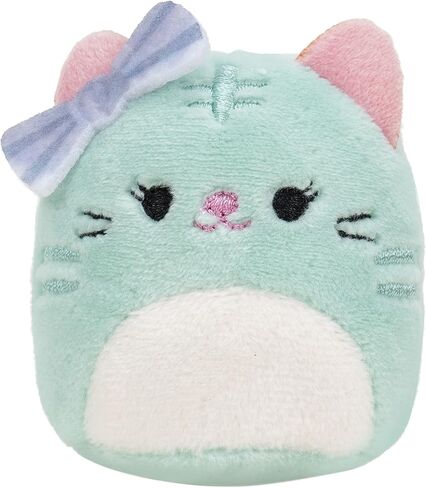 Squishville by Original Squishmallows Sweet Shop - Playset with 2-Inch Priya The Purple Panda, Tres’zure The Teal Cat & Bistro Table and Chair - Toys for Kids in Kuwait
