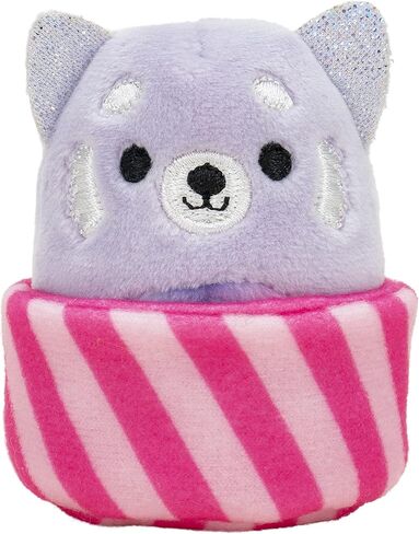 Squishville by Original Squishmallows Sweet Shop - Playset with 2-Inch Priya The Purple Panda, Tres’zure The Teal Cat & Bistro Table and Chair - Toys for Kids in Kuwait