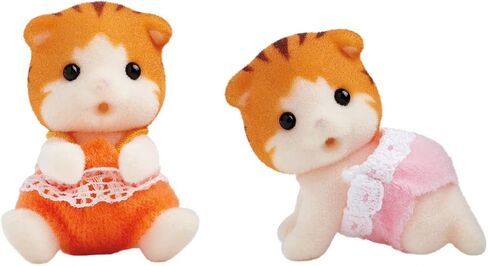 التوائم القطة الفارسية كاليكو كريترز - تتضمن شخصيتين قابلتين للجمع وإكسسوارات عربة الدفع in Kuwait