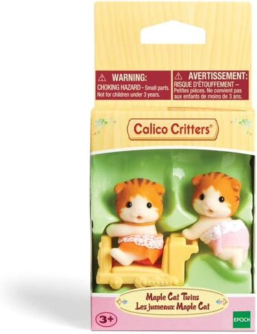 التوائم القطة الفارسية كاليكو كريترز - تتضمن شخصيتين قابلتين للجمع وإكسسوارات عربة الدفع in Kuwait