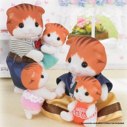 التوائم القطة الفارسية كاليكو كريترز - تتضمن شخصيتين قابلتين للجمع وإكسسوارات عربة الدفع in Kuwait