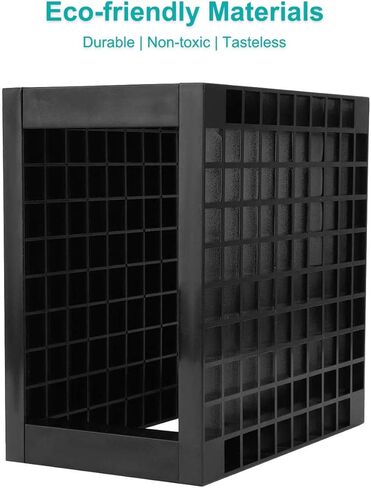 96 Hole Pencil & Brush Holders, 2 Pack Multi Bin Plastic Desk Stand Organizer Holding Rack for Pens, Paint Brushes, Colored Pencils, Gel Pens, Markers and Modeling Tools, Storage & Organizing Crate in Kuwait