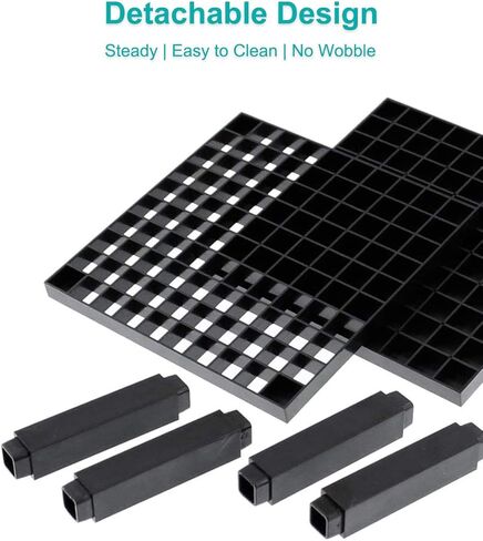 96 Hole Pencil & Brush Holders, 2 Pack Multi Bin Plastic Desk Stand Organizer Holding Rack for Pens, Paint Brushes, Colored Pencils, Gel Pens, Markers and Modeling Tools, Storage & Organizing Crate in Kuwait