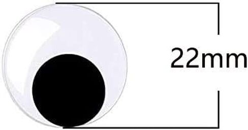 40mm Black Googly Wiggle Eyes 50pc With Self-adhesive for Handmade Crafts Decorations in Kuwait