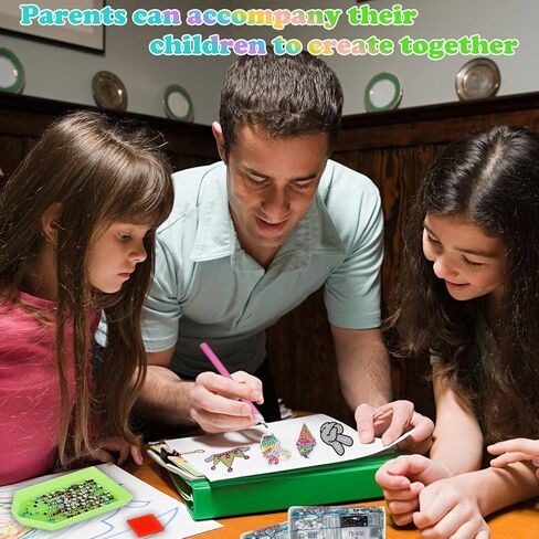 NICOWARM 27PCS 5D Big Diamond Painting Sticker Kits for Kids and Adult Beginners, DIY Creative Unicorn Diamond Art and Crafts Sticker, Diamond Painting Sticker for Kid in Kuwait