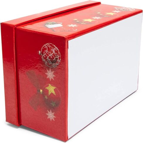 Bright Creations 10 Pack Red Nesting Christmas Gift Boxes with Lids for Presents, Stackable Nested Holiday Gift Wrap (10 Sizes) in Saudi Arabia