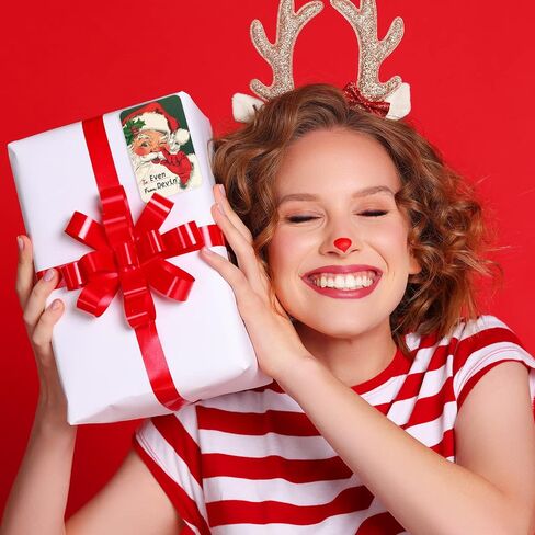 500 PCS Vintage Christmas Gift Tags Stickers Xmas Labels Merry Christmas Decals Claus Name Tag Stickers for Christmas Festival Decorative Presents Labels Decals Wrapping Party Favors Decorations in Saudi Arabia