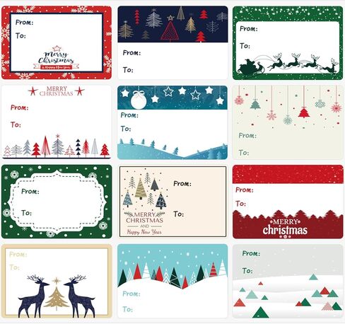 240 قطعة من ملصقات هدايا عيد الميلاد، (3 بوصة × 2 بوصة) علامات عيد الميلاد للهدايا، ملصقات عيد الميلاد، ملصقات ملصقات عيد الميلاد للهدايا، ملصقات مناسبة لعطلات عيد الميلاد، علامات اسم عيد الميلاد in Kuwait