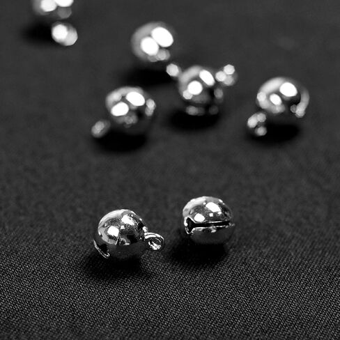 100pcs Colorful Jingle Bells for Crafts,iKammo 12mm Small Bells DIY Bells Christmas Crafts for DIY Bracelet Anklets Necklace Knitting/Jewelry Making (Colorful, 12mm) in Kuwait