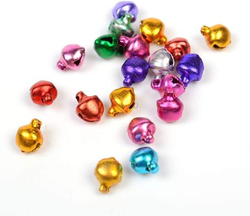 أجراس حرفية من MOTZU 1000 قطعة، 6 مم/0.24 بوصة صغيرة/صغيرة جرس جلجل فضفاض من الخرز لتزيين الحفلات والمهرجانات وحفلات الزفاف وزينة عيد الميلاد، لإكسسوارات صناعة المجوهرات المصنوعة يدويًا، فضي in Kuwait