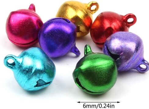 أجراس حرفية من MOTZU 1000 قطعة، 6 مم/0.24 بوصة صغيرة/صغيرة جرس جلجل فضفاض من الخرز لتزيين الحفلات والمهرجانات وحفلات الزفاف وزينة عيد الميلاد، لإكسسوارات صناعة المجوهرات المصنوعة يدويًا، فضي in Kuwait