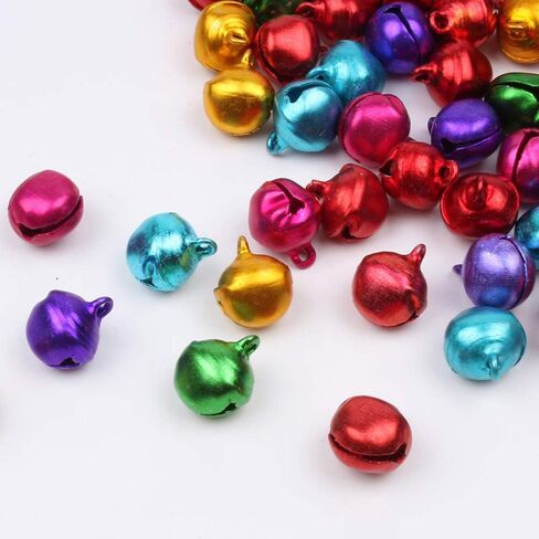 أجراس حرفية من MOTZU 1000 قطعة، 6 مم/0.24 بوصة صغيرة/صغيرة جرس جلجل فضفاض من الخرز لتزيين الحفلات والمهرجانات وحفلات الزفاف وزينة عيد الميلاد، لإكسسوارات صناعة المجوهرات المصنوعة يدويًا، فضي in Kuwait