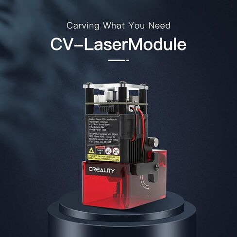 وحدة النقش بالليزر Creality Ender-3 S1/S1 Pro الرسمية 24 فولت 1.6 وات للطابعة ثلاثية الأبعاد، حماية السلامة، التركيز الدقيق، امتصاص السخام، سهلة التركيب، مجموعة النقش بالليزر in Saudi Arabia