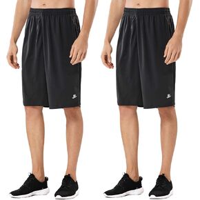 شورت كرة السلة الرياضي للرجال من DEVOROPA، شورت فضفاض للأداء الرياضي، جيوب بسحاب in Kuwait