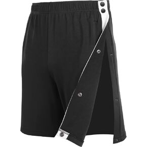 Wataxii Tear Away Shorts for Men Post Surgery Adaptive Clothing Wide Leg Snap Loose Fit Shorts in Kuwait