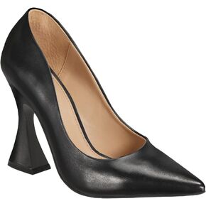 Junayuan Women's Pointed Toe High Heel Pumps Closed Toe Flared Heel Slip-On Party Wedding Office Dress Shoes in Saudi Arabia