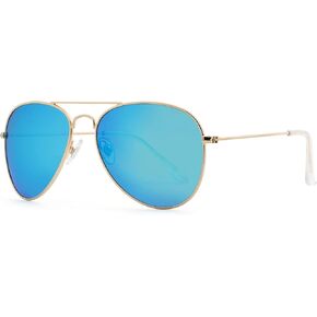 JOOX Polarized Aviator Sunglasses for Women Men, UV400 Protection Lens and Lightweight Metal Pilot Frame