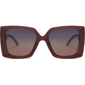 SOJOS Retro Square Polarized Womens Sunglasses Trendy Oversized Large Women's Big Shades SJ2224