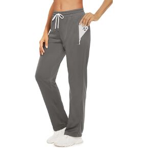 Boladeci المرأة Sweatpants 3D شبكة تنفس مرونة الخصر الجانب شريط عارضة رياضة السراويل الترنك الرياضية مع جيوب سستة in Kuwait