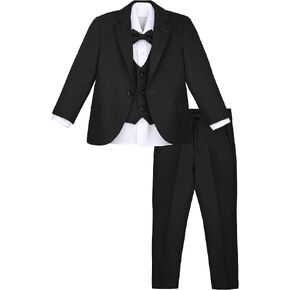 Lilax Boys Formal Suit 5 Piece Dresswear Suit Set