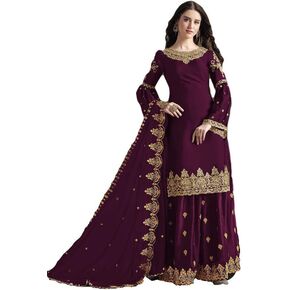 مجموعة Prija جاهزة لارتداء ملابس الزفاف الهندية الباكستانية على طراز Palazzo Style Salwar للنساء in Kuwait